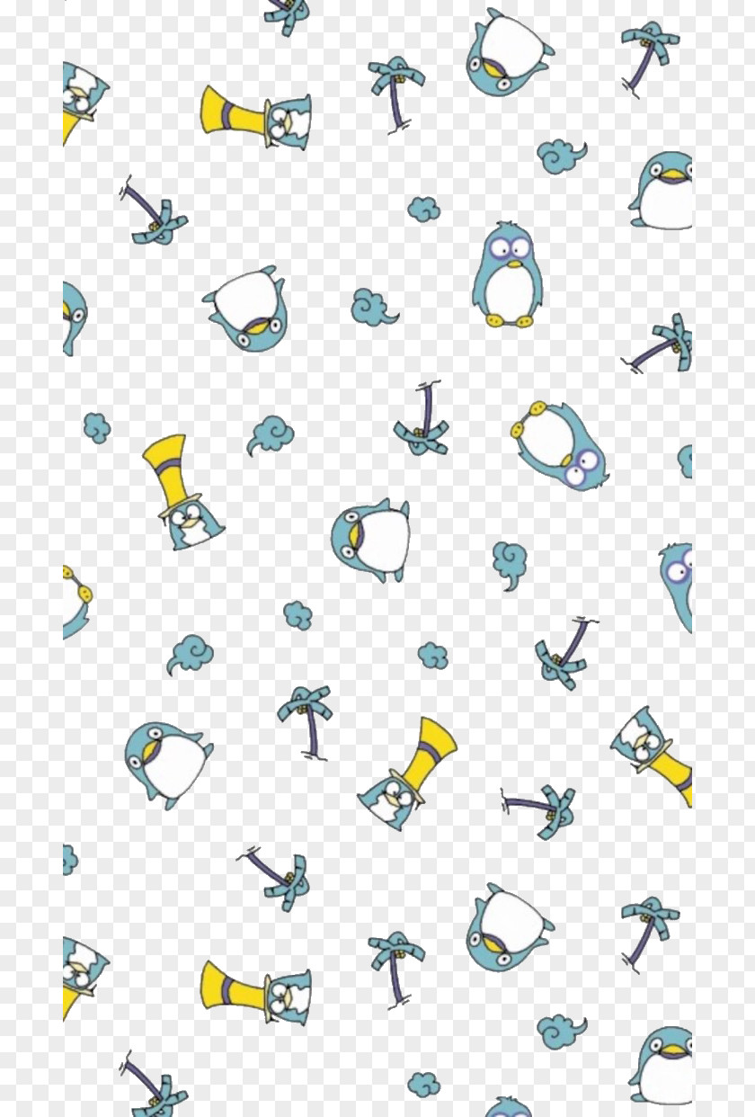 Floating Cartoon Penguin Drawing Animated Razorbills PNG