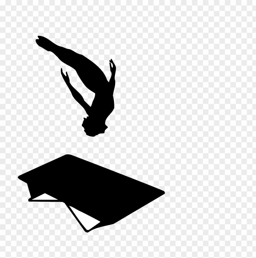 Trampoline Silhouette T-shirt Trampolining Gymnastics Jumping PNG