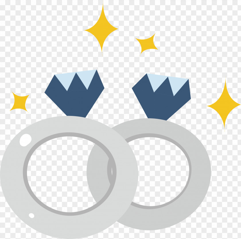 Wedding Couple Diamond Ring Clip Art PNG