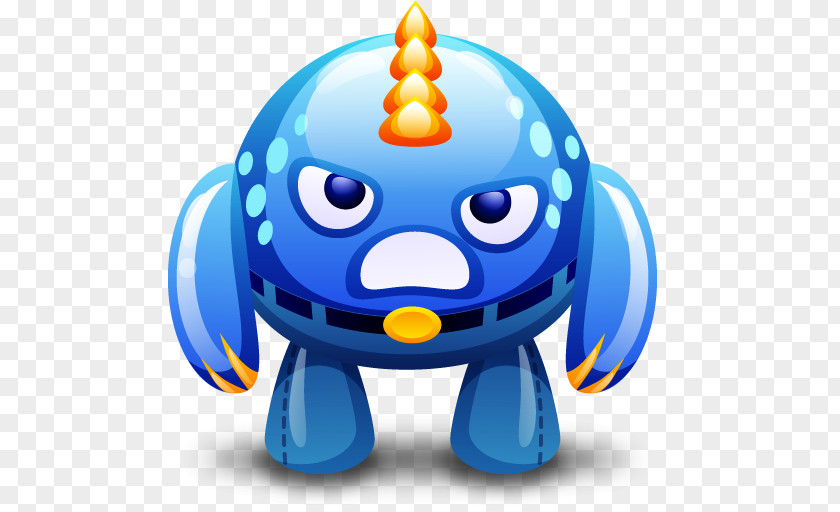 Blue Monster Image ICO Icon PNG