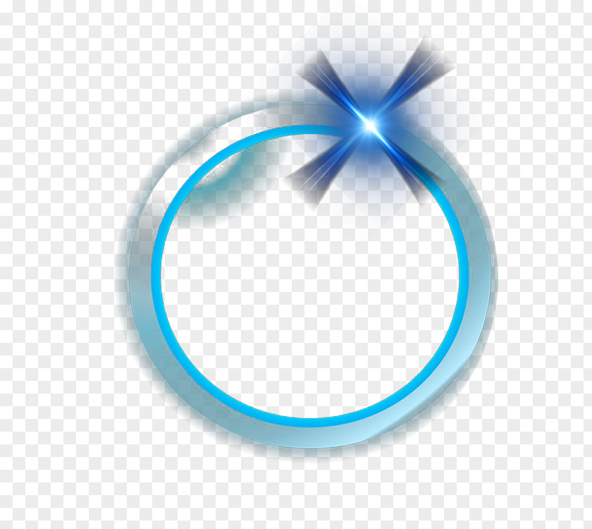 Blue Ring Light Effect Luminous Efficacy PNG