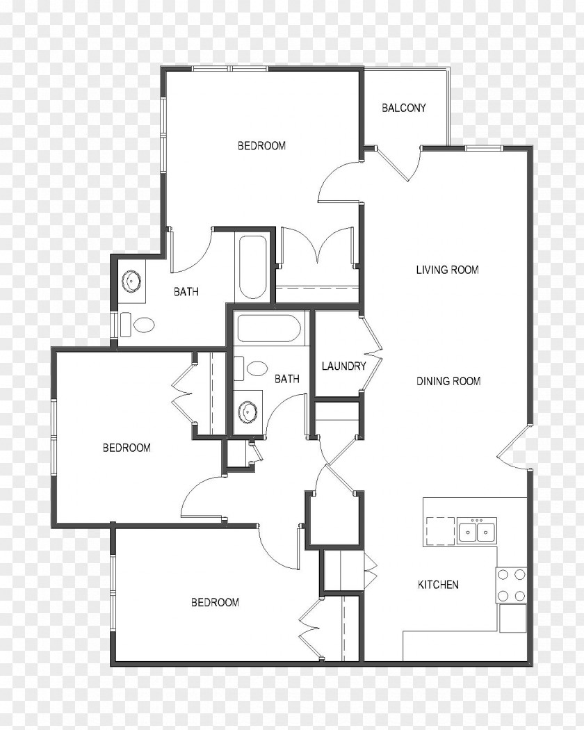 Design Floor Plan Line PNG