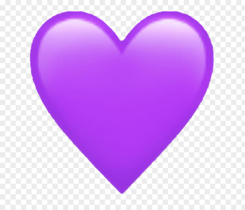 Emoji Purple Heart Symbol Sticker PNG