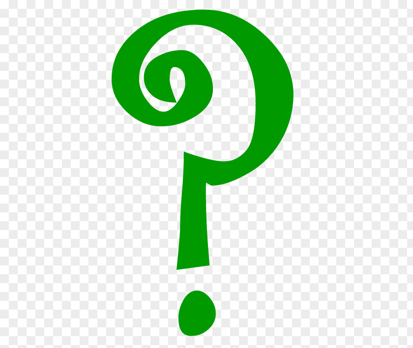 Green Question Mark. PNG