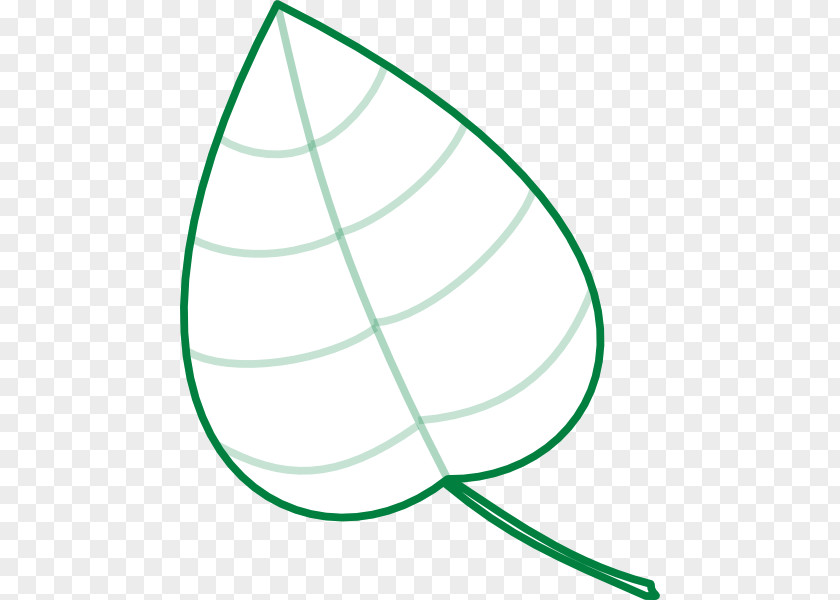 Leaf Vector Outline Clip Art Drawing PNG