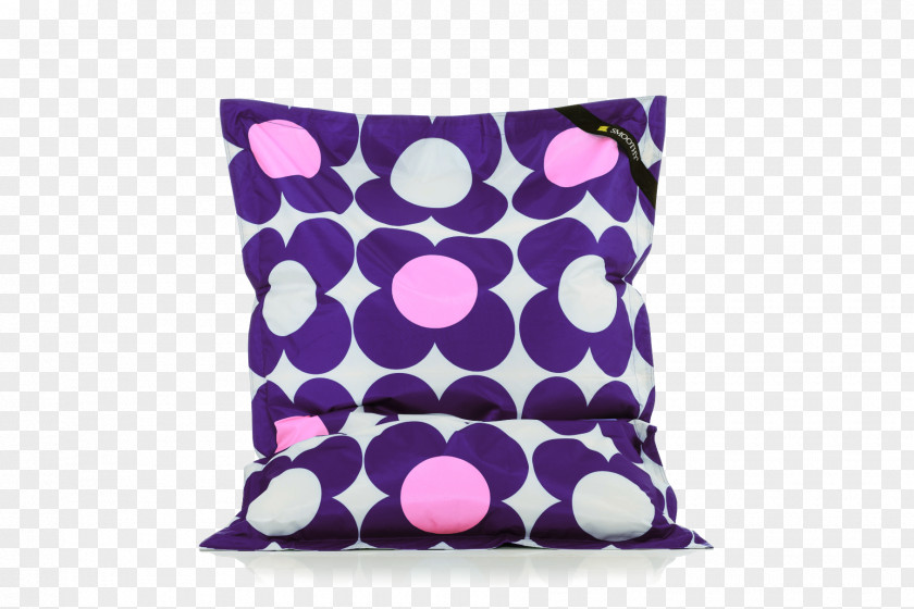 Purple Bean Bag Chairs Cushion Blue Pillow PNG
