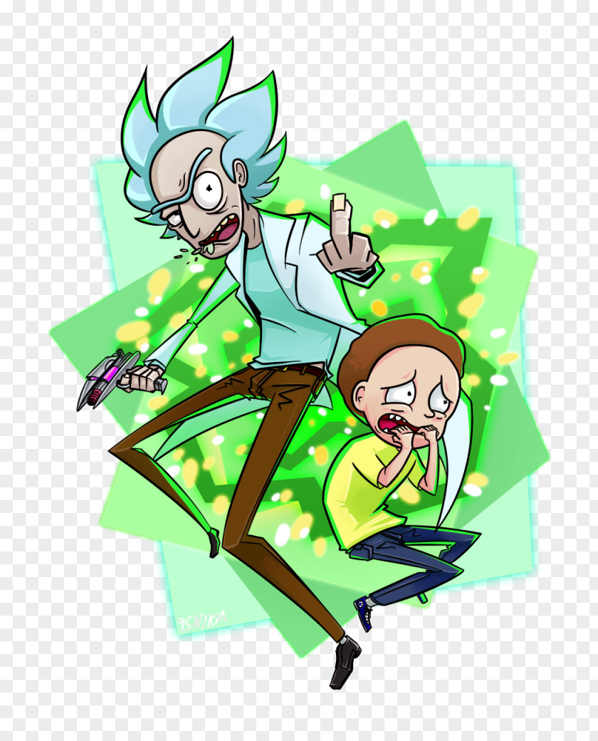 T-shirt Rick Sanchez Morty Smith Pocket Mortys Pickle PNG