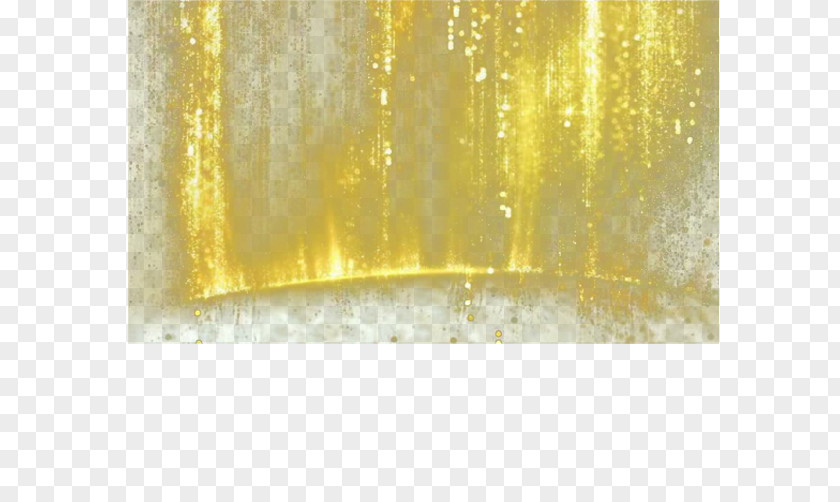 Waterfall Light Effect Yellow Material PNG