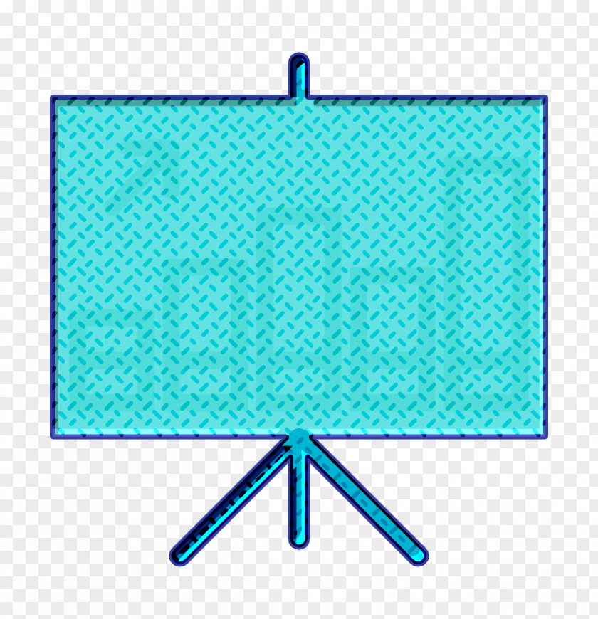 Electric Blue Rectangle Presentation Icon Chart Business PNG