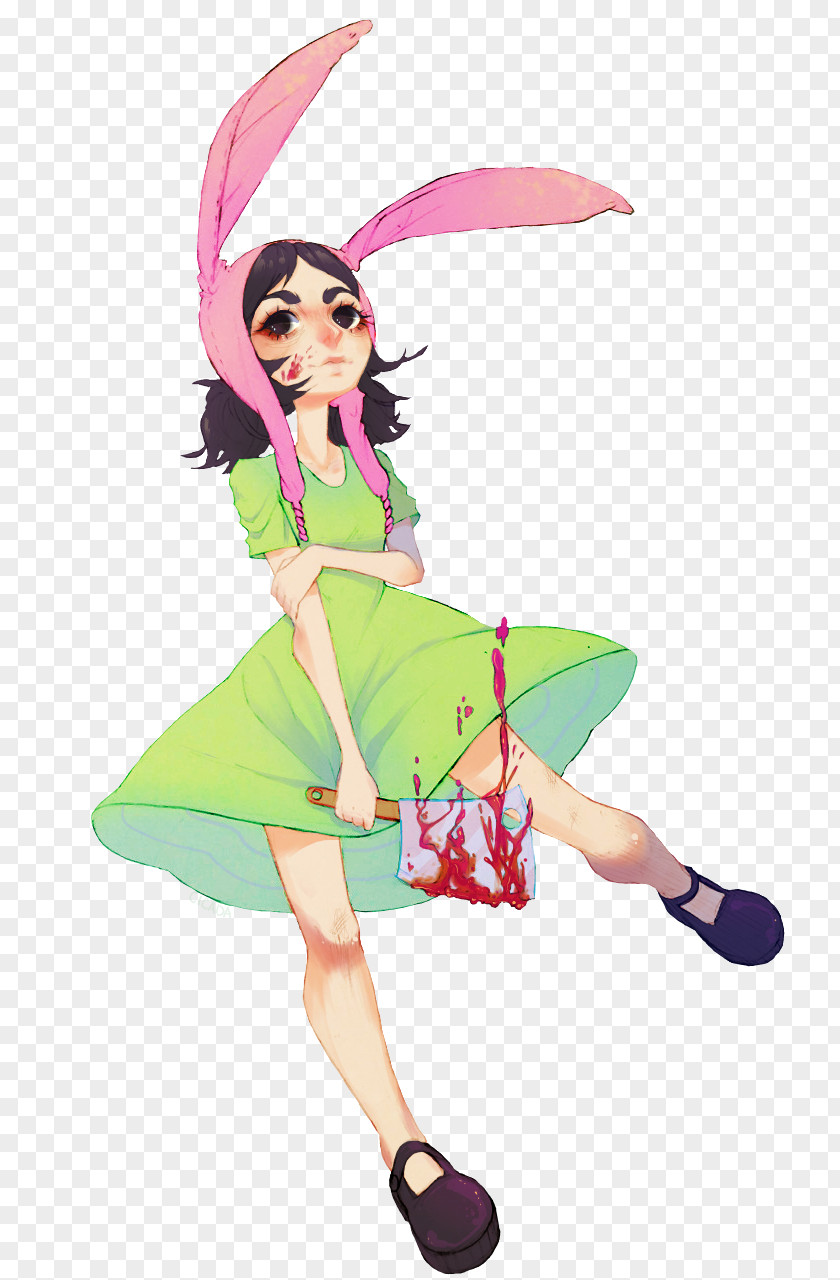 Fan Louise Belcher Hamburger Linda Tina Art PNG