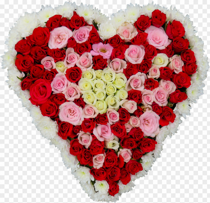 Flower Heart Bouquet Rose PNG