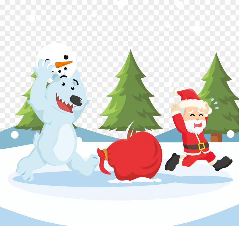 Lovely Santa Claus Vector Illustration Material Stock Drawing PNG