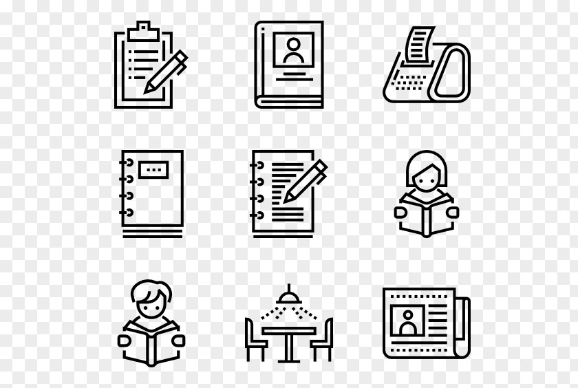 Public Library Books Icon Design Web Graphic PNG