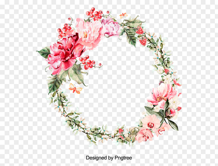 Flower Wreath Floral Design Clip Art Leaf PNG