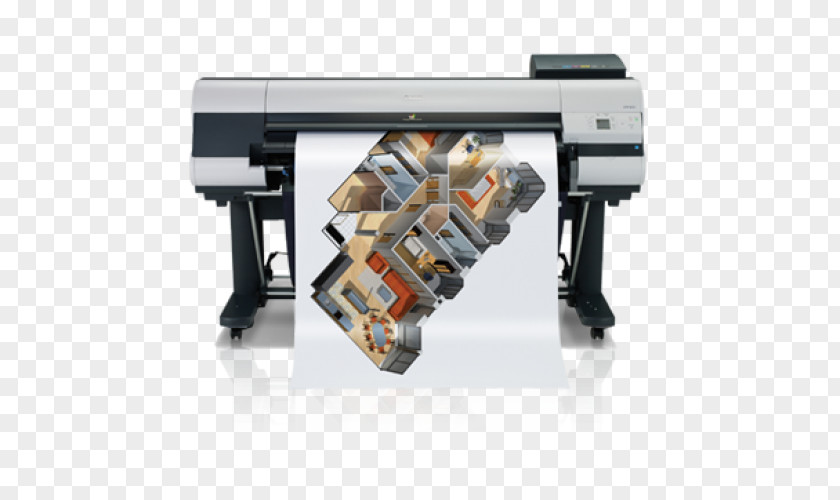 Printer Wide-format Plotter Inkjet Printing Canon Multi-function PNG