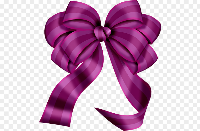Purple Bow Ribbon Gift Clip Art PNG