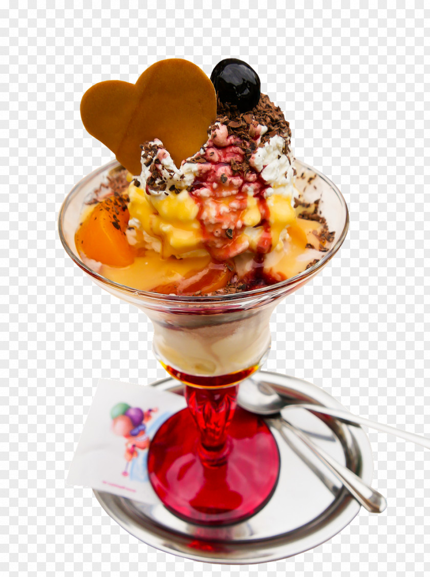 Sundae Ice Cream Parfait Gelato PNG