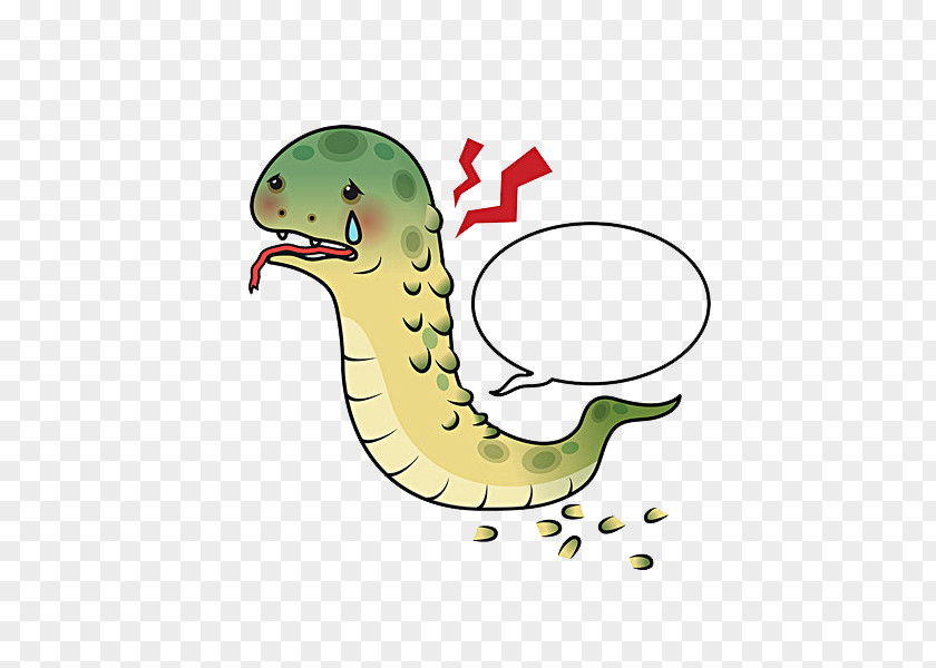 A Small Snake Lacrimation Clip Art PNG