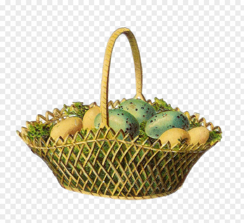Easter Basket Bunny Egg Clip Art PNG