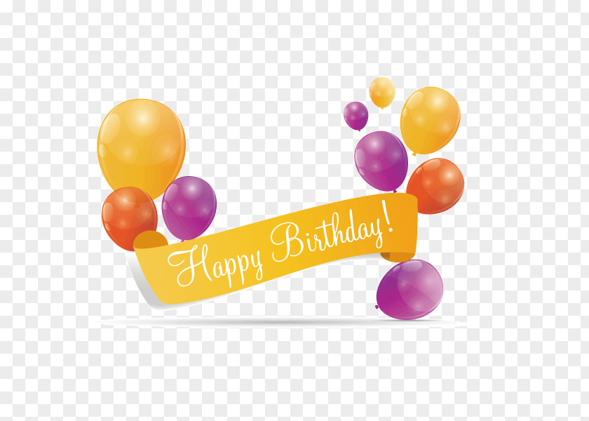 Happy Birthday Balloons Colored Decorative Elements Balloon Party PNG