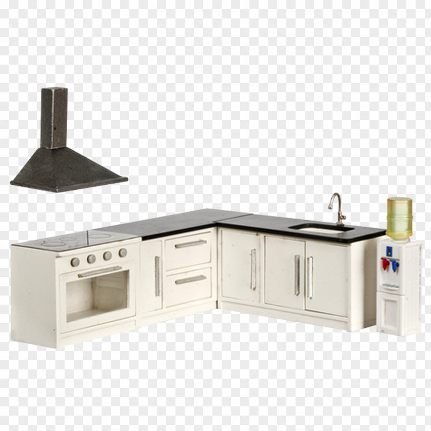 Kitchen Furniture Dollhouse Countertop Toy PNG