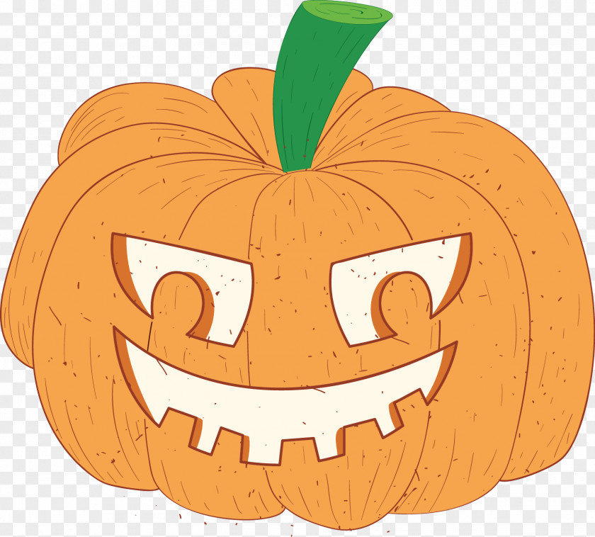 Vector Horror Pumpkin Avatar Jack-o-lantern Clip Art PNG
