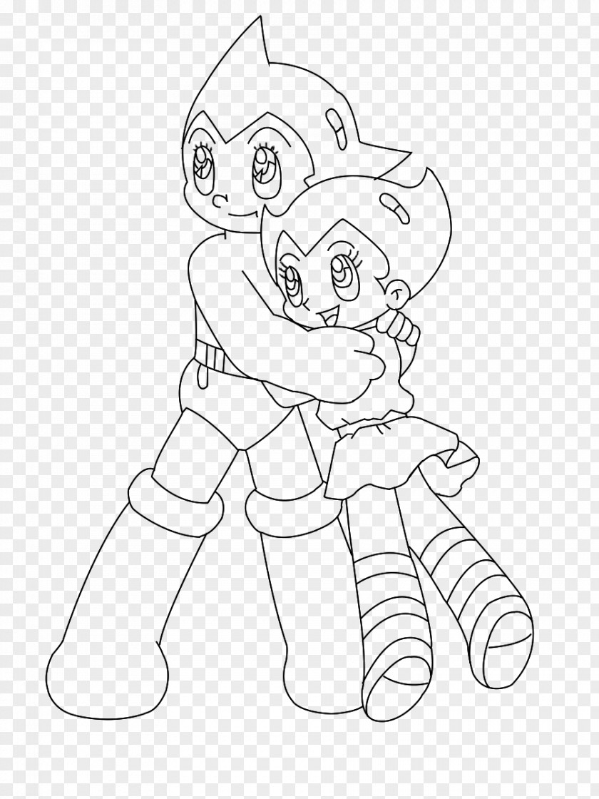 Astro Boy Mammal Line Art Finger Drawing White PNG