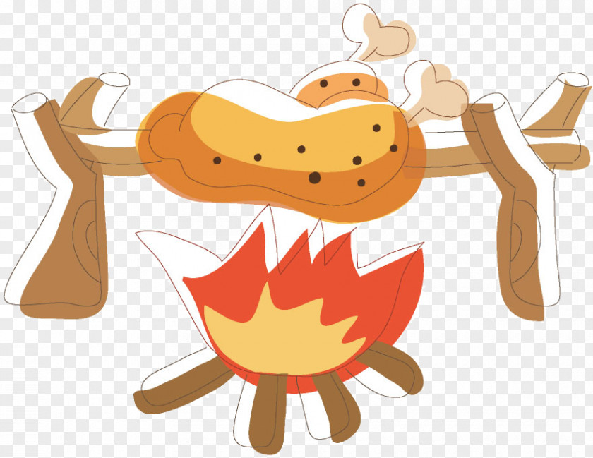 Barbecue Grill Chicken Meat Fire PNG