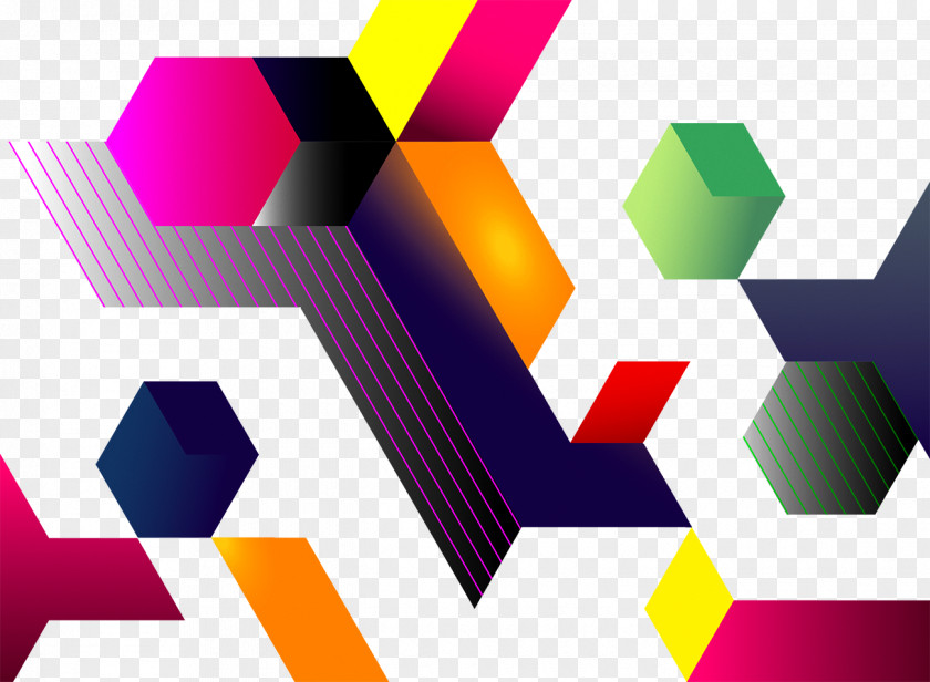 Colorful Science And Technology Irregular Geometric Background Geometry Shape PNG