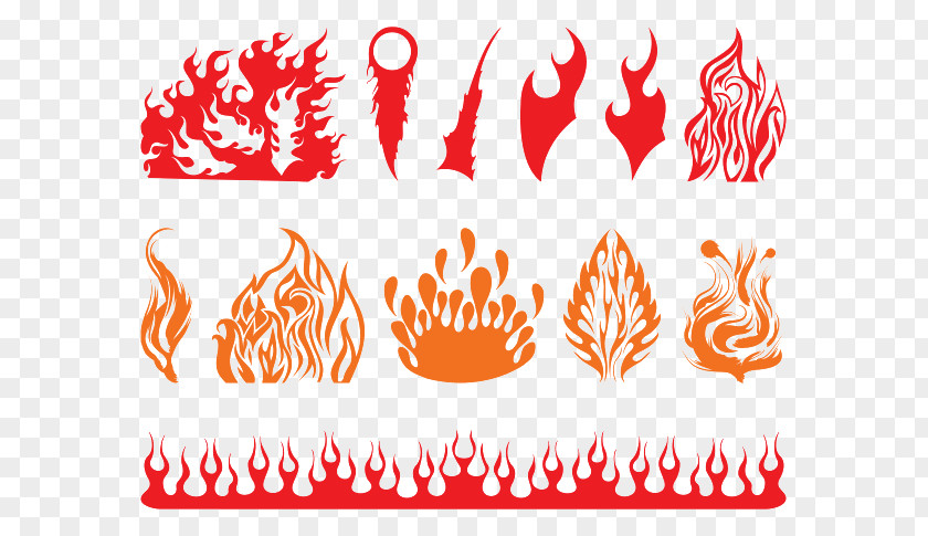 Creative Flame Pattern Fire Clip Art PNG