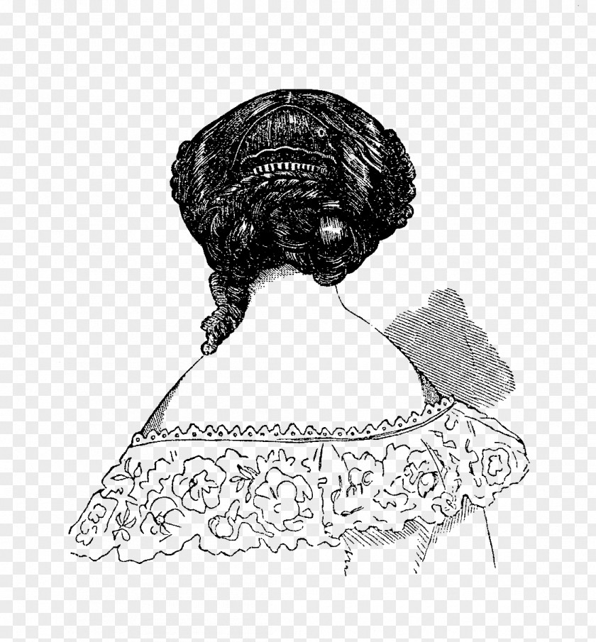 Hair Style 1880s 1870s Victorian Fashion Hairstyle PNG