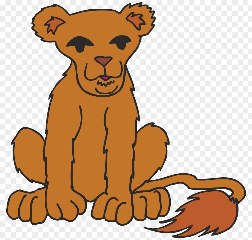 Lion Cat Cartoon Clip Art PNG