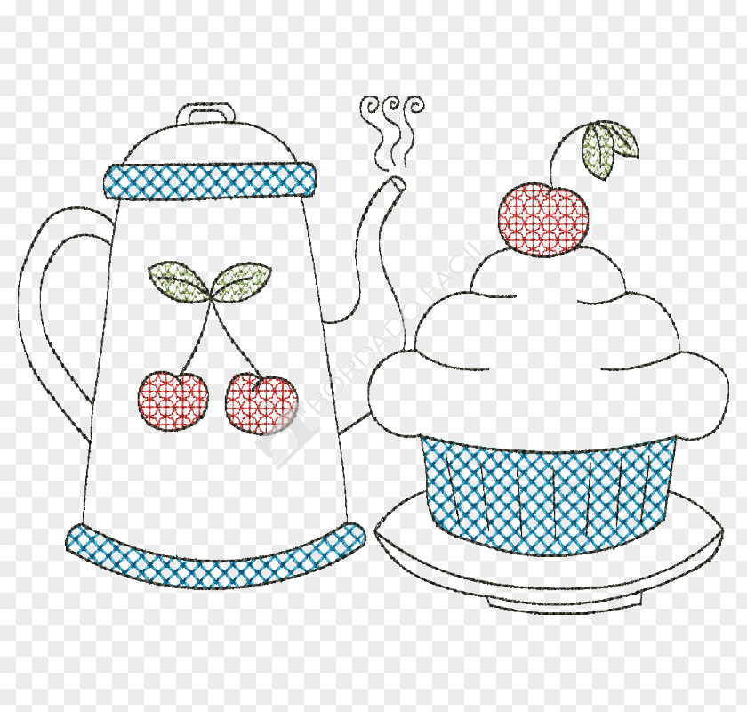 Plate Cupcake Teapot Teacup Kitchen Utensil Cream PNG