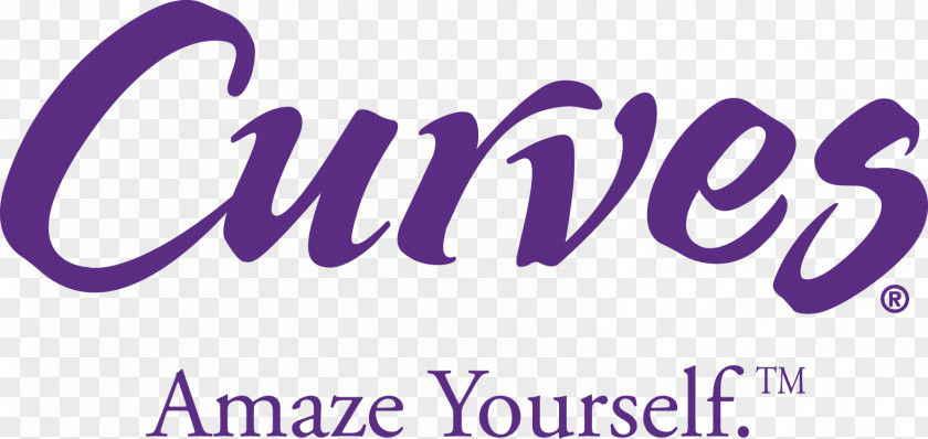 Purple Themed Logo Curves International Fitness Centre Physical PNG