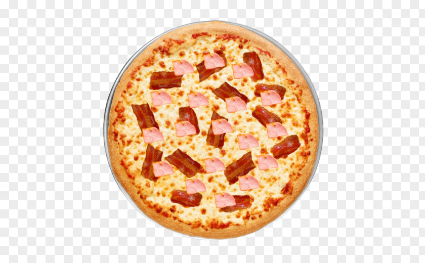 Bacon Pizza California-style Sicilian Italian Cuisine PNG