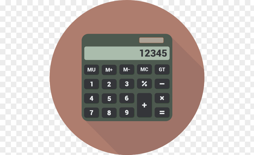 Calculator Product Design Font PNG