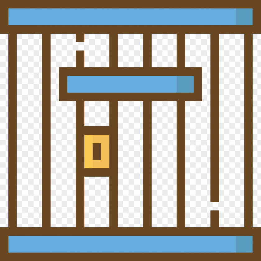 Cartoon Prison Iron Gate Drawing Icon PNG