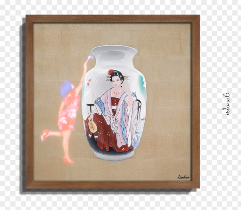 Painting Still Life Vase Glass Porcelain PNG