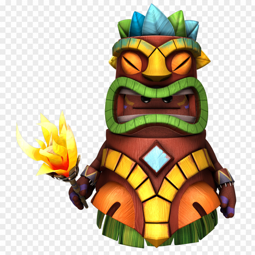 PARADİSE Tiki LittleBigPlanet 3 Hawaiian Grass Skirt Lei PNG