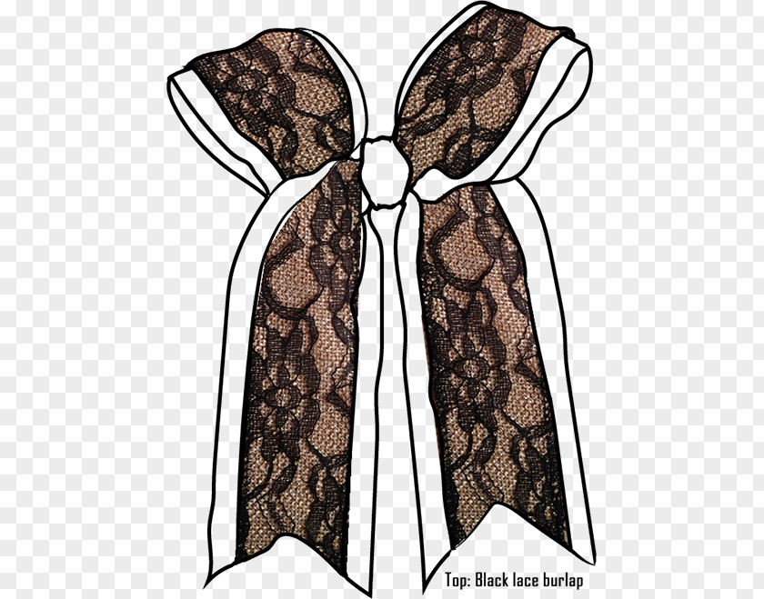 Black Lace Bow Costume Design Visual Arts PNG