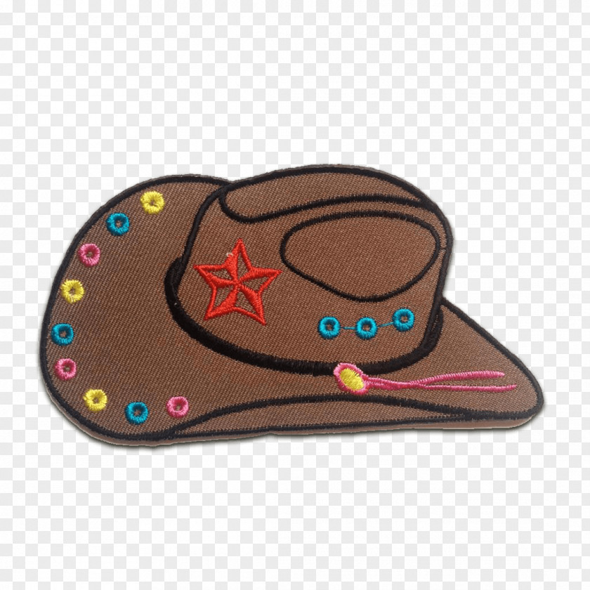Hat Embroidered Patch Cowboy Woman On Top Centimeter PNG
