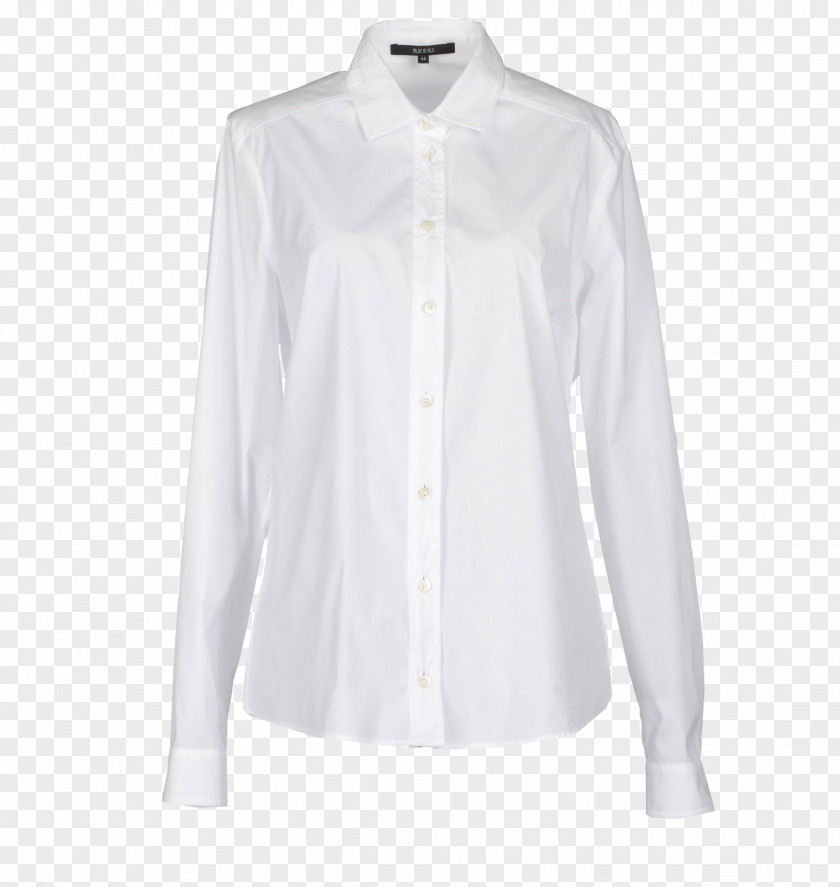 White Short Sleeves Blouse Sleeve Collar Shirt Button PNG
