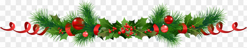 Garlands Common Holly Christmas Ornament Decoration Santa Claus PNG
