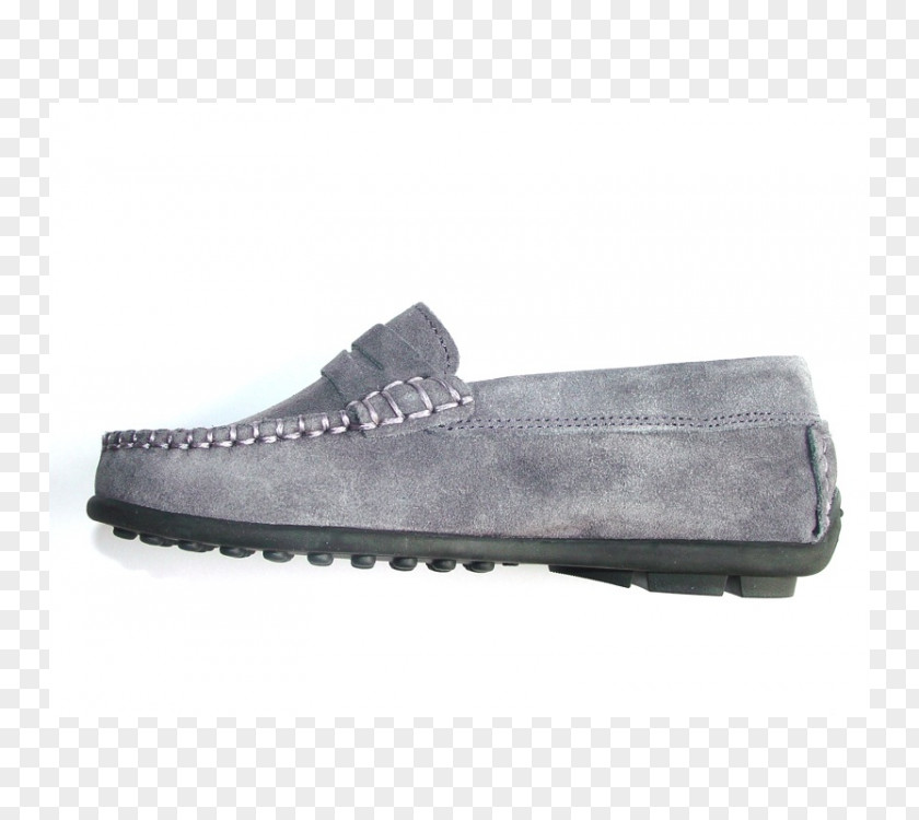 Mocassin Suede Slip-on Shoe Walking PNG