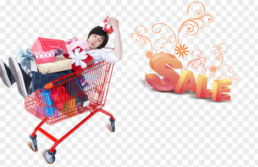 Shopping Carnival Poster Supermarket Sales Promotion Cart PNG