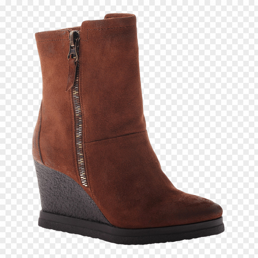 Brown Pattern Suede Shoe Leather Boot Botina PNG