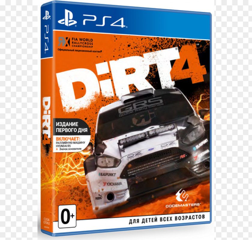 Catalog Cover Dirt 4 Rally Xbox One PlayStation Video Games PNG