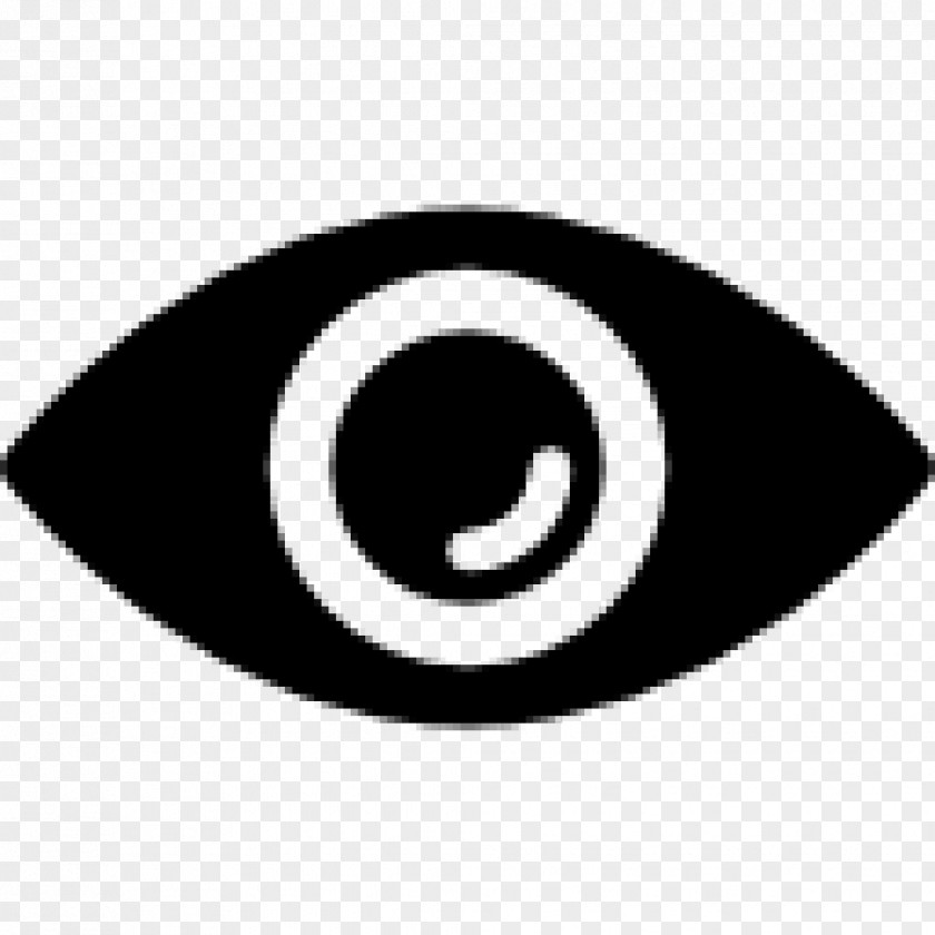 Eye Black And White Logo Symbol PNG