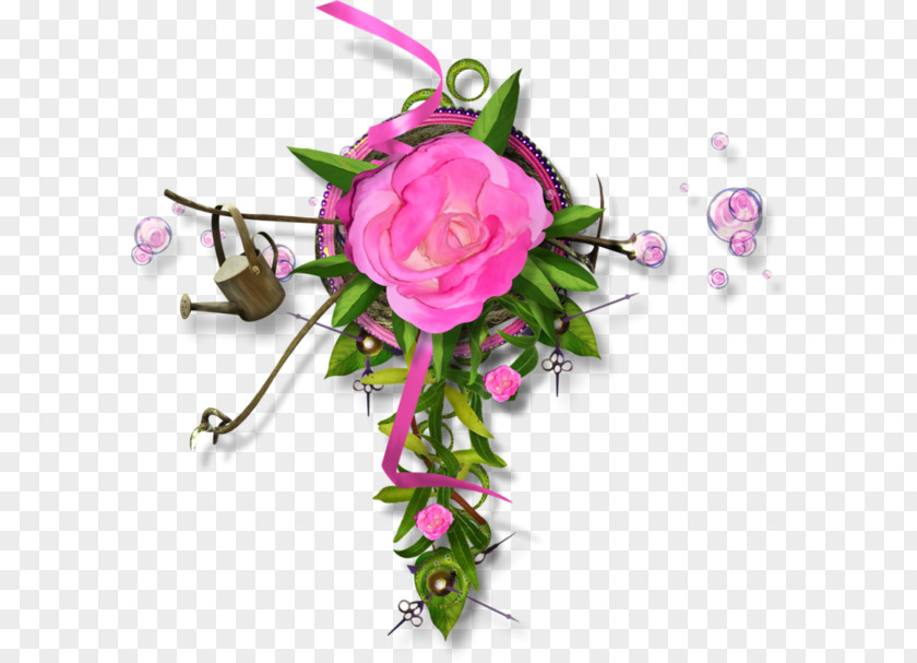 Pink Rose Decorative Ornaments Still Life: Roses PNG