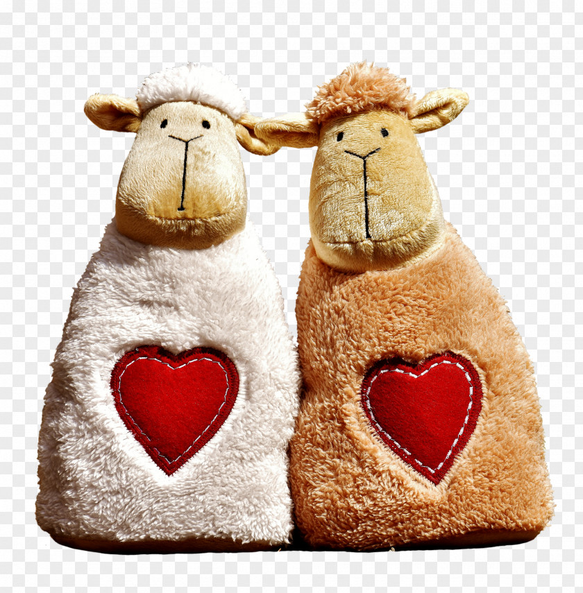 Sheep Love Friendship Valentine's Day Romance PNG